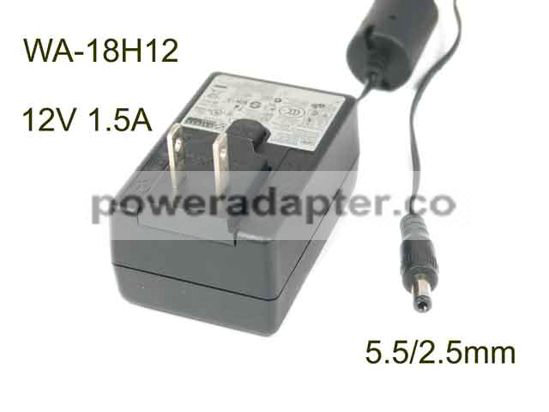 12V 1.5A APD/Asian Power Devices WA-18H12 AC Adapter 5V-12V Products specifications Info 3 AC Input: 100-240V 50-60HZ P 12V 1.5A APD/Asian Power Devices WA-18H12 AC Adapter 5V-12V Products specifications Info 3 AC Input: 100-240V 50-60HZ P
