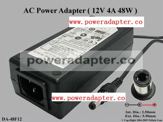 12V 4A APD/Asian Power Devices DA-48M12 AC Adapter,5.5/2.5mm,C14 Manufacturer: APD / Asian Power Devices Model : DA-48 12V 4A APD/Asian Power Devices DA-48M12 AC Adapter,5.5/2.5mm,C14 Manufacturer: APD / Asian Power Devices Model : DA-48
