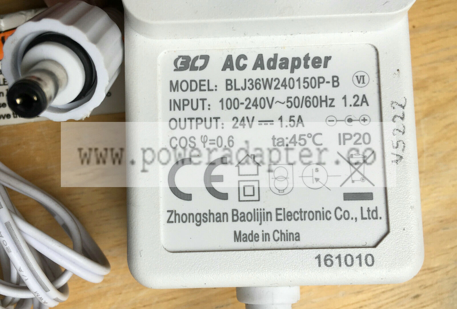 BLJ BLJ36W240150P AC Adapter Power Supply Adaptor 24V DC 1.5A PSU mains BLJ BLJ36W240150P AC Adapter Power Adaptor 24 BLJ BLJ36W240150P AC Adapter Power Supply Adaptor 24V DC 1.5A PSU mains BLJ BLJ36W240150P AC Adapter Power Adaptor 24