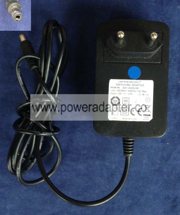 New Chargeur Original CMP Q30-120200-AB 12V 2A 5.5mm/2.1mm charger UK US AU EU POWER CORD New Chargeur Original CMP Q30-120200-AB 12V 2A 5.5mm/2.1mm charger UK US AU EU POWER CORD