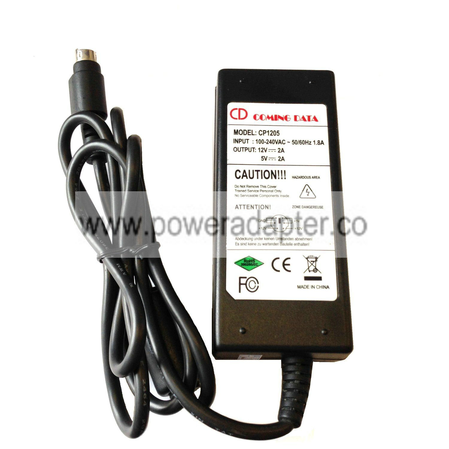 GENUINE ORIGINAL COMING DATA CP1205 POWER SUPPLY ADAPTER 12V 2A 5V 2A 6 PIN DIN WE ARE PROFESSIONAL SELLERS AND PROVIDE GENUINE ORIGINAL COMING DATA CP1205 POWER SUPPLY ADAPTER 12V 2A 5V 2A 6 PIN DIN WE ARE PROFESSIONAL SELLERS AND PROVIDE