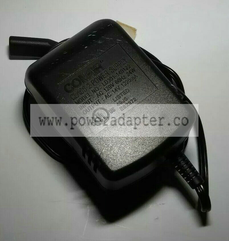 Conair LD301-140122 Class 2 Power Supply Output 14VAC 1220mA Adapter Brand: Conair Output Voltage: 14 V Custom Bundl Conair LD301-140122 Class 2 Power Supply Output 14VAC 1220mA Adapter Brand: Conair Output Voltage: 14 V Custom Bundl