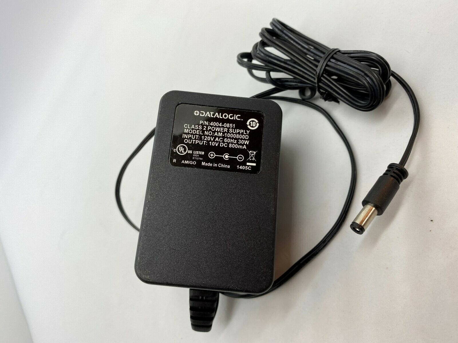 Datalogic AC ADAPTER 4004-0851 AM-1000800D PSC 4004-0794 DC Power Supply 4PK Type: AC/DC Adapter MPN: 4004-0851 Outp Datalogic AC ADAPTER 4004-0851 AM-1000800D PSC 4004-0794 DC Power Supply 4PK Type: AC/DC Adapter MPN: 4004-0851 Outp