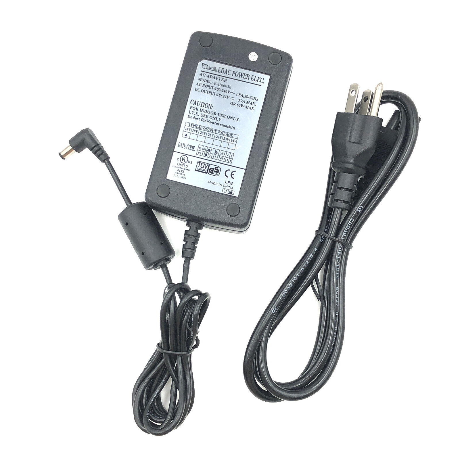 OEM Edac AC/DC Adapter for JBL Extreme-Series Portable Bluetooth Speaker w/Cord Brand JBL Type Adapter Connection Split OEM Edac AC/DC Adapter for JBL Extreme-Series Portable Bluetooth Speaker w/Cord Brand JBL Type Adapter Connection Split