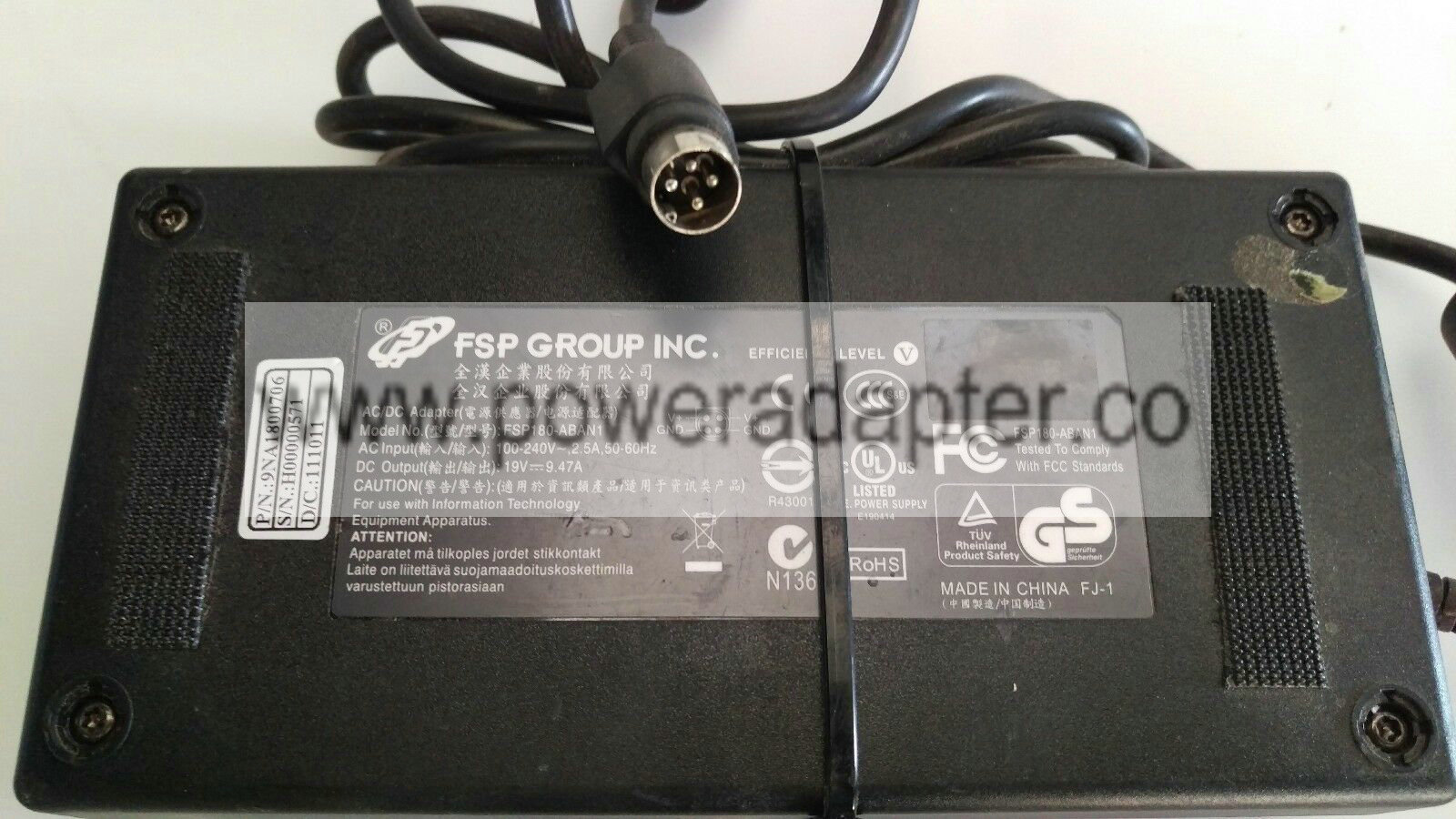 FSP GROUP FSP180-ABAN1 19V 9.47A AC/DC Power Adapter For PAR M7125-01 9NA1800706 UP FOR SALE IS A FSP GROUP FSP180-AB FSP GROUP FSP180-ABAN1 19V 9.47A AC/DC Power Adapter For PAR M7125-01 9NA1800706 UP FOR SALE IS A FSP GROUP FSP180-AB