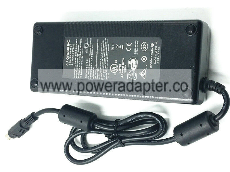Genuine OEM AC Adapter for FSP FSP150-AHAN1 4 Pin 9NA1350204 LaCie 714111 12V Output Current: 12.5A Type: AC/Standa Genuine OEM AC Adapter for FSP FSP150-AHAN1 4 Pin 9NA1350204 LaCie 714111 12V Output Current: 12.5A Type: AC/Standa