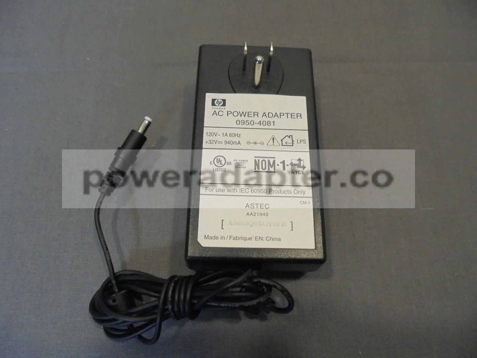 HP 0950-4081 AC Power Adapter Condition: new MPN: 0950-4081 Brand: HP HP 0950-4081 AC Power Adapter Condition: new MPN: 0950-4081 Brand: HP