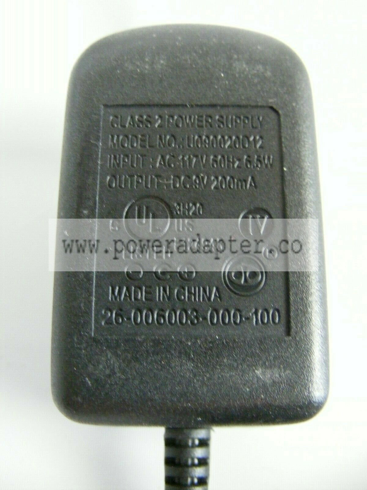 Logitek U090020D12 AC Power Supply Adaptor Charger Output 9V DC 200mA AG4 Model: U090020D12 Type: Wall Charger Modi Logitek U090020D12 AC Power Supply Adaptor Charger Output 9V DC 200mA AG4 Model: U090020D12 Type: Wall Charger Modi