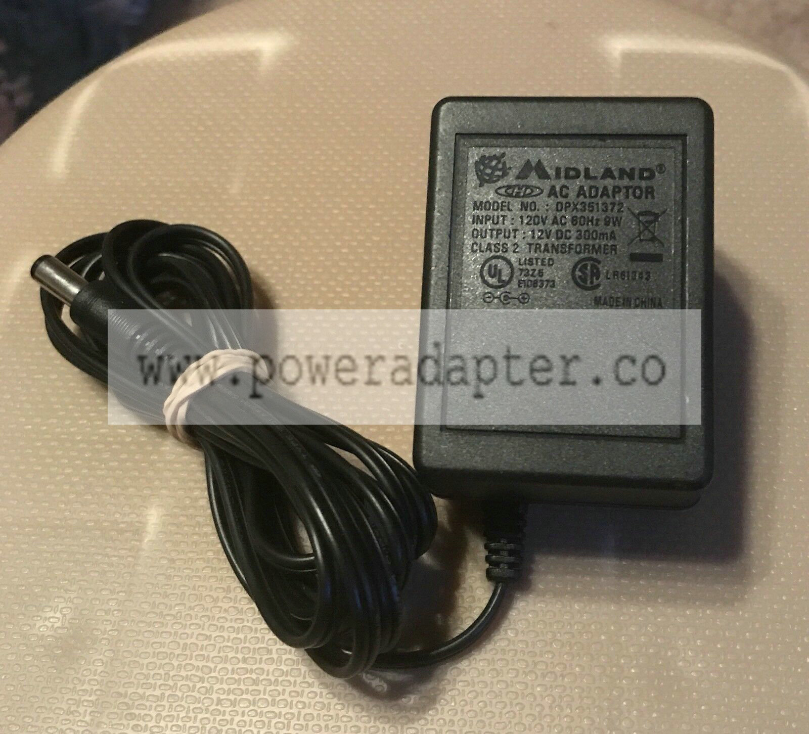 Midland DPX351372 12V DC 300mA AC ADAPTOR CLASS 2 TRANSFORMER Midland DPX351372 12V DC 300mA AC ADAPTOR CLASS 2 TRANS Midland DPX351372 12V DC 300mA AC ADAPTOR CLASS 2 TRANSFORMER Midland DPX351372 12V DC 300mA AC ADAPTOR CLASS 2 TRANS