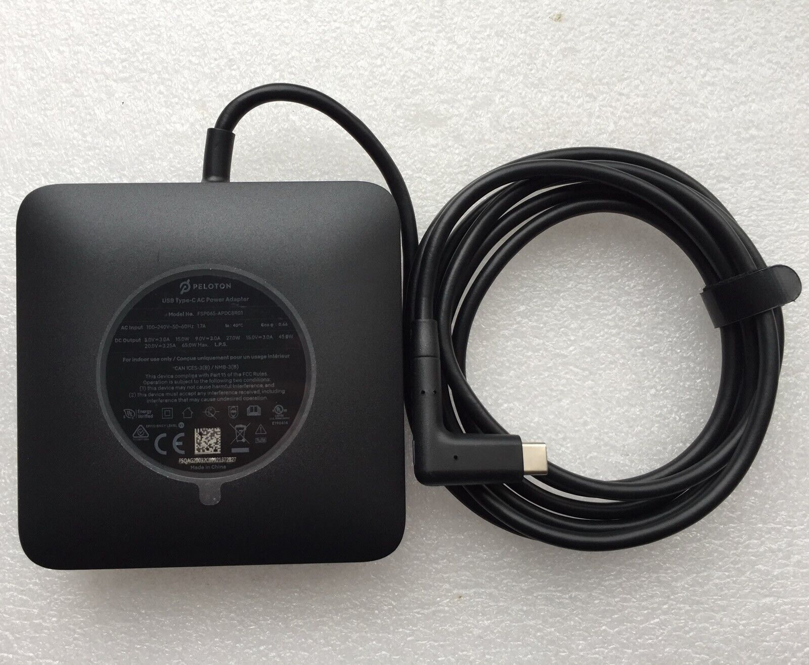 New Original OEM Peloton Bike FSP065-APDC8R01 USB Type-C AC Power Supply Adapter Brand Peloton Compatible Brand For Pel New Original OEM Peloton Bike FSP065-APDC8R01 USB Type-C AC Power Supply Adapter Brand Peloton Compatible Brand For Pel