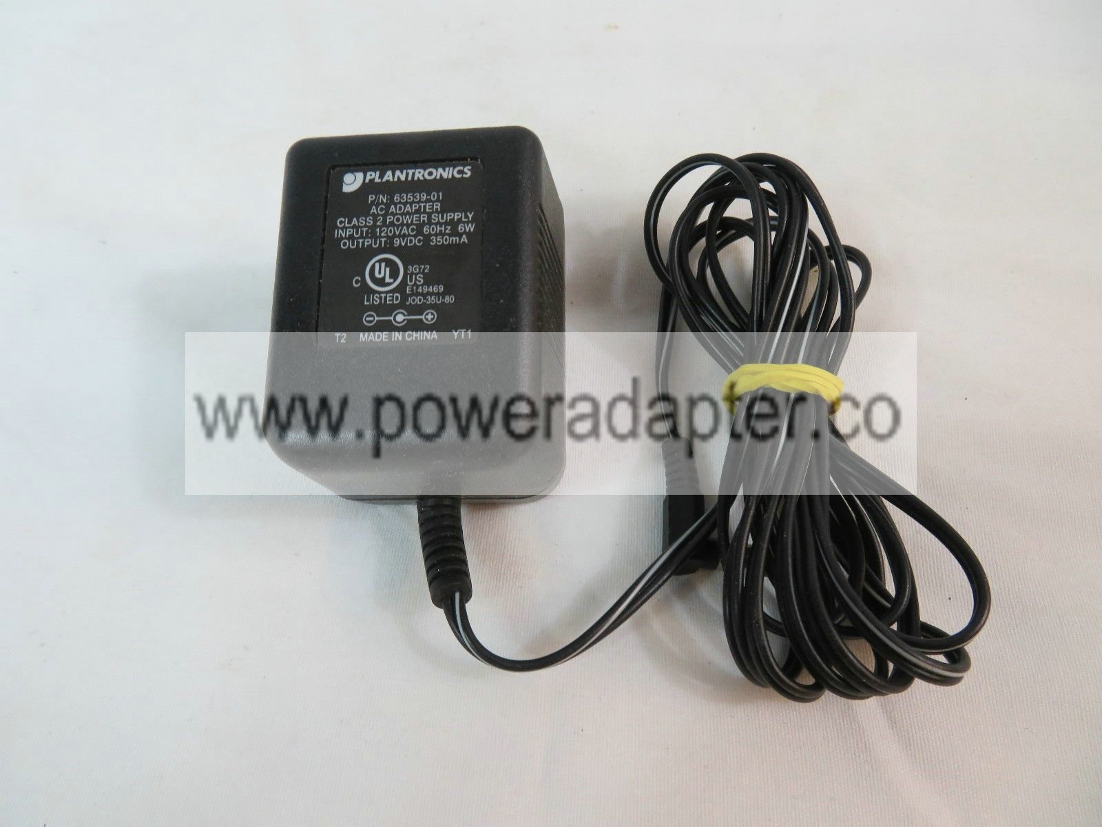 class 2 power supply Plantronics 63539-01 AC Adapter Power Supply 9V DC Brand: Plantronics Model no: 63539-01 MP class 2 power supply Plantronics 63539-01 AC Adapter Power Supply 9V DC Brand: Plantronics Model no: 63539-01 MP