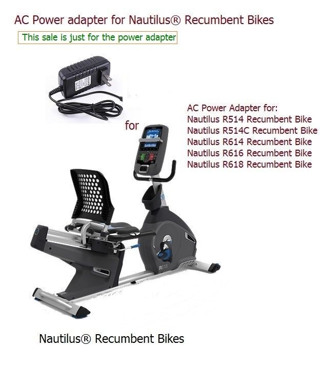 AC Power Supply Adapter for Nautilus R514 R514C R614 R616 R618 Recumbent Bikes MPN Does Not Apply Country/Region of Man AC Power Supply Adapter for Nautilus R514 R514C R614 R616 R618 Recumbent Bikes MPN Does Not Apply Country/Region of Man