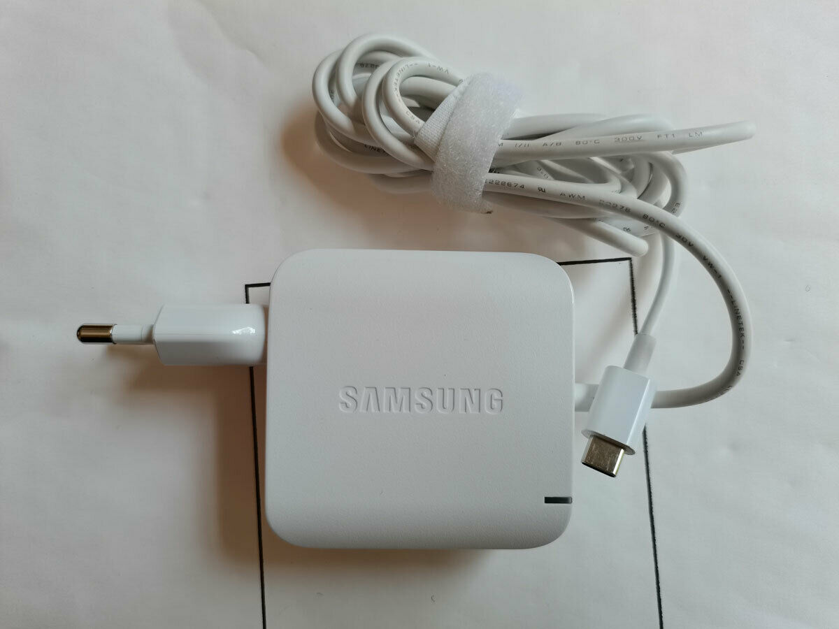 Genuine 65W AC Adapter For Samsung Galaxy Book Pro 360 NP950QDB Power Charger Country/Region of Manufacture: China Com Genuine 65W AC Adapter For Samsung Galaxy Book Pro 360 NP950QDB Power Charger Country/Region of Manufacture: China Com