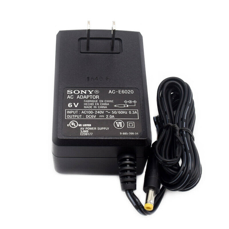 Original Sony AC-E6020 Power AC Adapter Charger 6V 2A 4mm*1.7mm MPN: AC-E6020 Compatible Model: For sony Item Width: Original Sony AC-E6020 Power AC Adapter Charger 6V 2A 4mm*1.7mm MPN: AC-E6020 Compatible Model: For sony Item Width: