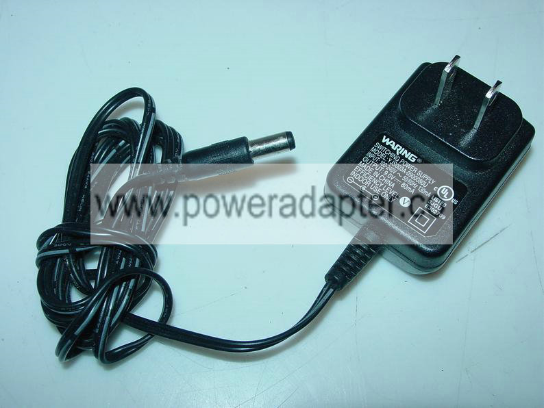 Waring Power Supply Adapter Charger YJS003A-0900080U 9.0V DC 80mA Item details Handmade Waring Power Supply Adapter Waring Power Supply Adapter Charger YJS003A-0900080U 9.0V DC 80mA Item details Handmade Waring Power Supply Adapter