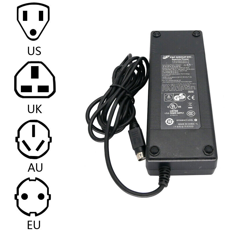Genuine FSP FSP120-ACA Power Supply Switching AC Adapter Charger 24V 5A 3PIN MPN: FSP120-ACA Output Voltage: 24V Nom Genuine FSP FSP120-ACA Power Supply Switching AC Adapter Charger 24V 5A 3PIN MPN: FSP120-ACA Output Voltage: 24V Nom