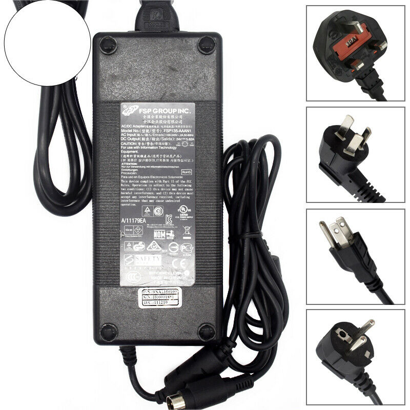 Genuine FSP Group INC FSP135-AAAN1 Power Supply AC Adapter Charger 24V 5.62A MPN: 9NA1350100 Compatible Model: Univer Genuine FSP Group INC FSP135-AAAN1 Power Supply AC Adapter Charger 24V 5.62A MPN: 9NA1350100 Compatible Model: Univer