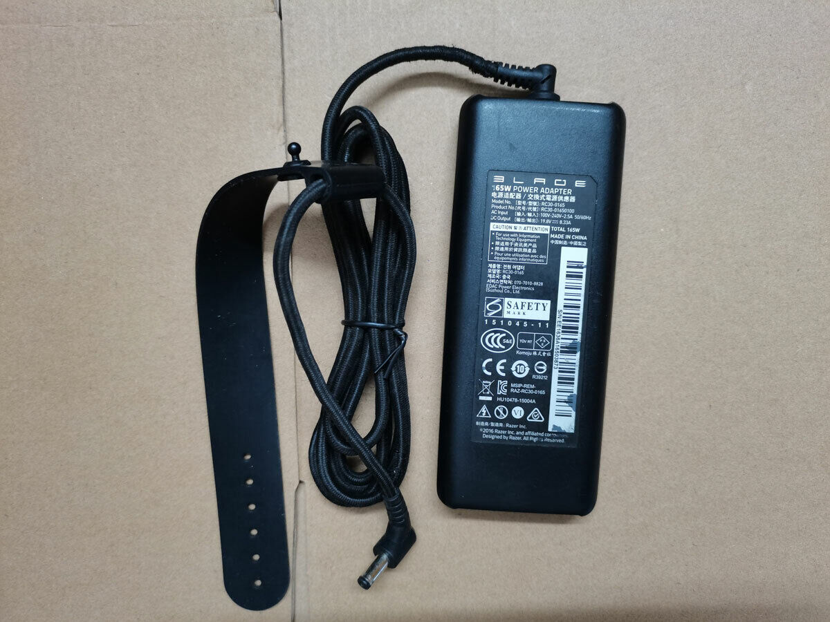 100%Original 19.8V 8.33A RC30-0165 For Razer Blade rz09-01953e72 165W AC Adapter Compatible Brand For Razer Non-Domesti 100%Original 19.8V 8.33A RC30-0165 For Razer Blade rz09-01953e72 165W AC Adapter Compatible Brand For Razer Non-Domesti