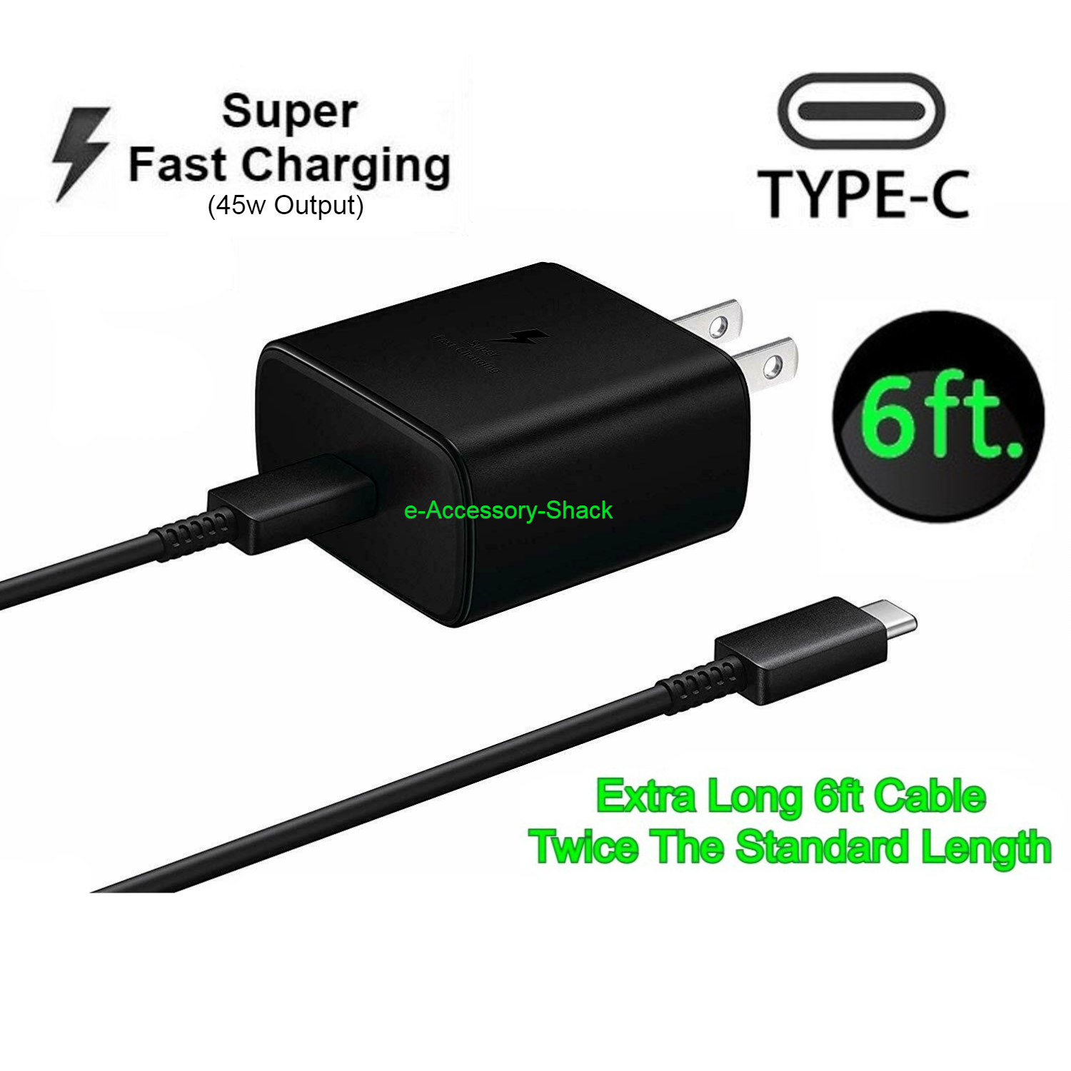 45w USB-C Super Fast Wall Charger+6ft Cable For Samsung Galaxy Note 10+5G+Lite Compatible Brand: Universal, For Amazon 45w USB-C Super Fast Wall Charger+6ft Cable For Samsung Galaxy Note 10+5G+Lite Compatible Brand: Universal, For Amazon