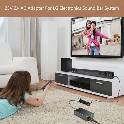 25V AC DC Adapter for LG Electronics SH4 2.1ch 50W SK5Y SK6Y SK8Y NB3732A NB4533A NB3540 NB3730A NB4530 NB5540 NB5541 AS 25V AC DC Adapter for LG Electronics SH4 2.1ch 50W SK5Y SK6Y SK8Y NB3732A NB4533A NB3540 NB3730A NB4530 NB5540 NB5541 AS