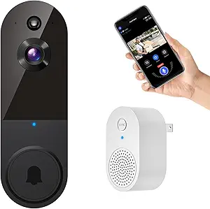 1080P Smart Wireless Video Doorbell Camera, AI Human Detection, 2.4G WiFi, Two-Way Talk, Battery Powered, Night Vision, 1080P Smart Wireless Video Doorbell Camera, AI Human Detection, 2.4G WiFi, Two-Way Talk, Battery Powered, Night Vision,