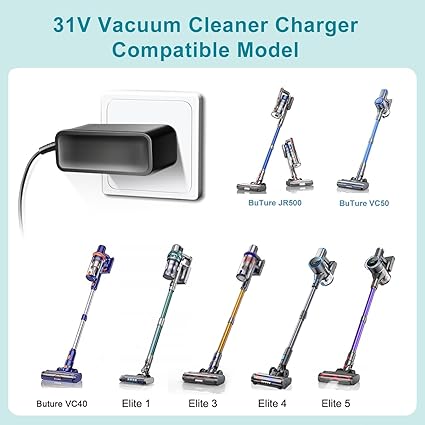 31V 500MA Charger for Trucozie Model T350, Dezkly Model H318 H318Black H318Pink, Smoture VC70 VC80, AZVKEA S17, AOLOKO A 31V 500MA Charger for Trucozie Model T350, Dezkly Model H318 H318Black H318Pink, Smoture VC70 VC80, AZVKEA S17, AOLOKO A