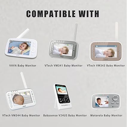 Monitor Charge for Moonybaby, Owlet, V-Tech, Babysense, Eufy, VAVA, LBTech Baby Monitor, Micro USB Power Adapter Chargin Monitor Charge for Moonybaby, Owlet, V-Tech, Babysense, Eufy, VAVA, LBTech Baby Monitor, Micro USB Power Adapter Chargin