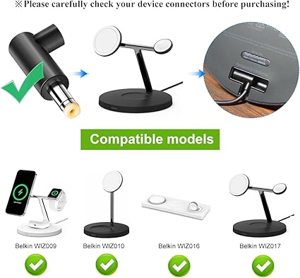 15V 2.67A Wireless Charger for Belkin Boost Charge Pro WIZ009 K7SWIZ009 WIZ010 WIZ016 WIZ017 WIZ017TT WH BK 3-in-1 Wirel 15V 2.67A Wireless Charger for Belkin Boost Charge Pro WIZ009 K7SWIZ009 WIZ010 WIZ016 WIZ017 WIZ017TT WH BK 3-in-1 Wirel
