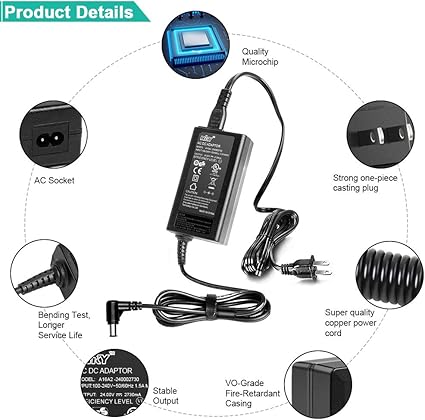 24V AC Adapter Compatible with Samsung HW-R650 HW-R550 HW-R530 HW-Q60R HW-Q60T HW-Q6CR HW-Q6CT HW-Q67CT HW-R60C HW-R60M 24V AC Adapter Compatible with Samsung HW-R650 HW-R550 HW-R530 HW-Q60R HW-Q60T HW-Q6CR HW-Q6CT HW-Q67CT HW-R60C HW-R60M