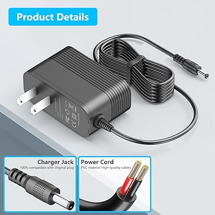 36V Charger for 29.6V Battery Vacuum Cleaner Replacement for Trucozie T352, Iirios Q5 Pro, Fieety V7 550W 45Kpa Vacuum C 36V Charger for 29.6V Battery Vacuum Cleaner Replacement for Trucozie T352, Iirios Q5 Pro, Fieety V7 550W 45Kpa Vacuum C