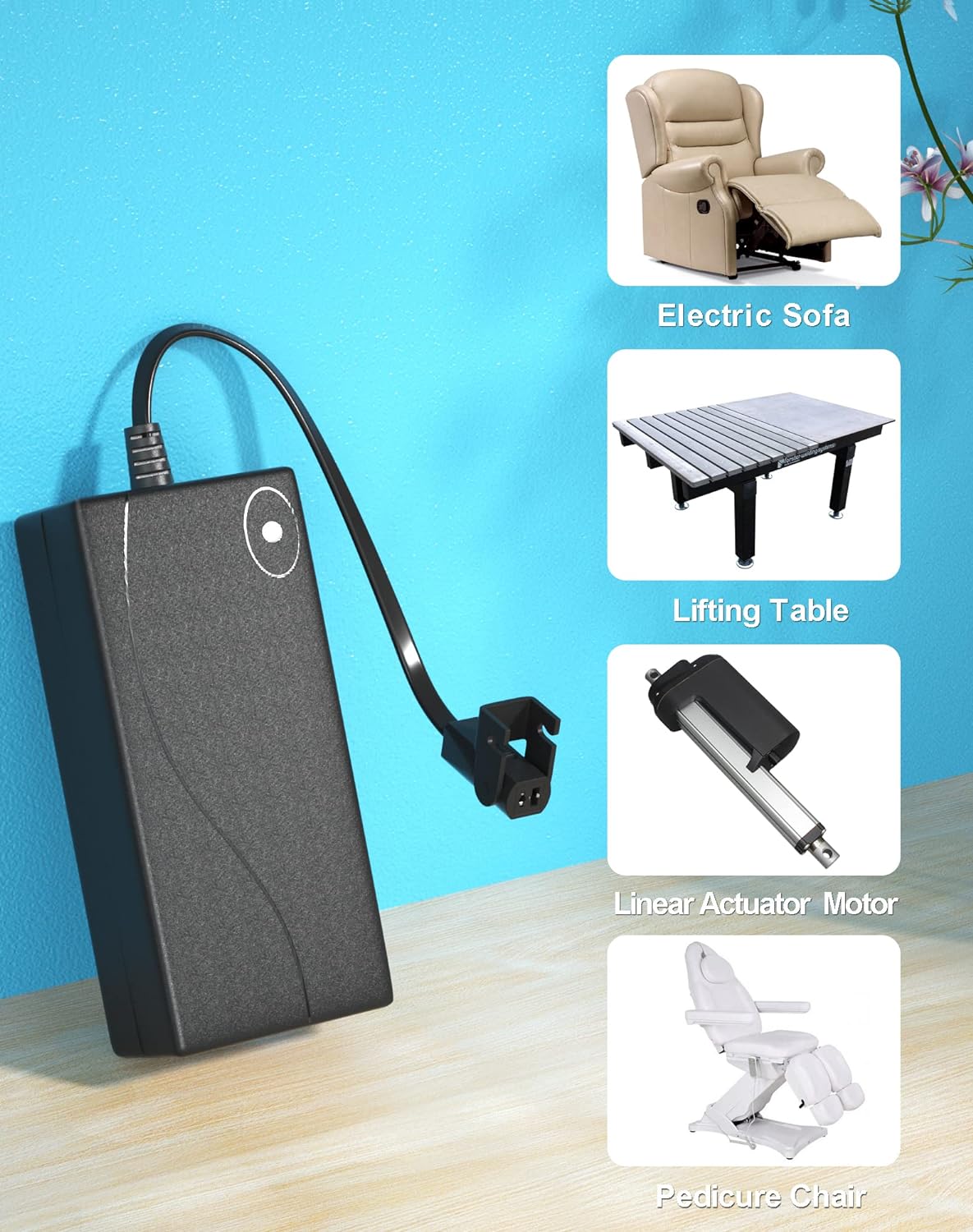 Power Recliner Power Supply, AC/DC Switching Power Supply Transformer 2-pin 29V/24V 2A Adapter with AC Power Cord for Li Power Recliner Power Supply, AC/DC Switching Power Supply Transformer 2-pin 29V/24V 2A Adapter with AC Power Cord for Li