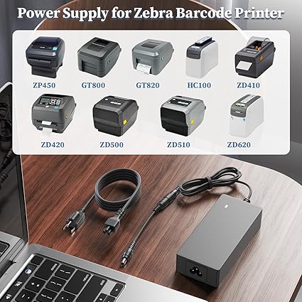 24V Charger for Zebra Barcode Printer Power Supply for Zebra ZD410 ZD420 ZD500 ZD510 ZD620 ZP450 ZP500 GX430d GX430T GX4 24V Charger for Zebra Barcode Printer Power Supply for Zebra ZD410 ZD420 ZD500 ZD510 ZD620 ZP450 ZP500 GX430d GX430T GX4