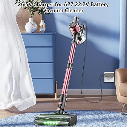 26.5V Charger for 22.2V Battery Cordless Vacuum Cleaner Replacement for OIRFND A27, TITIPOY A27R, SUXIANGVAC A27P 22.2V 26.5V Charger for 22.2V Battery Cordless Vacuum Cleaner Replacement for OIRFND A27, TITIPOY A27R, SUXIANGVAC A27P 22.2V
