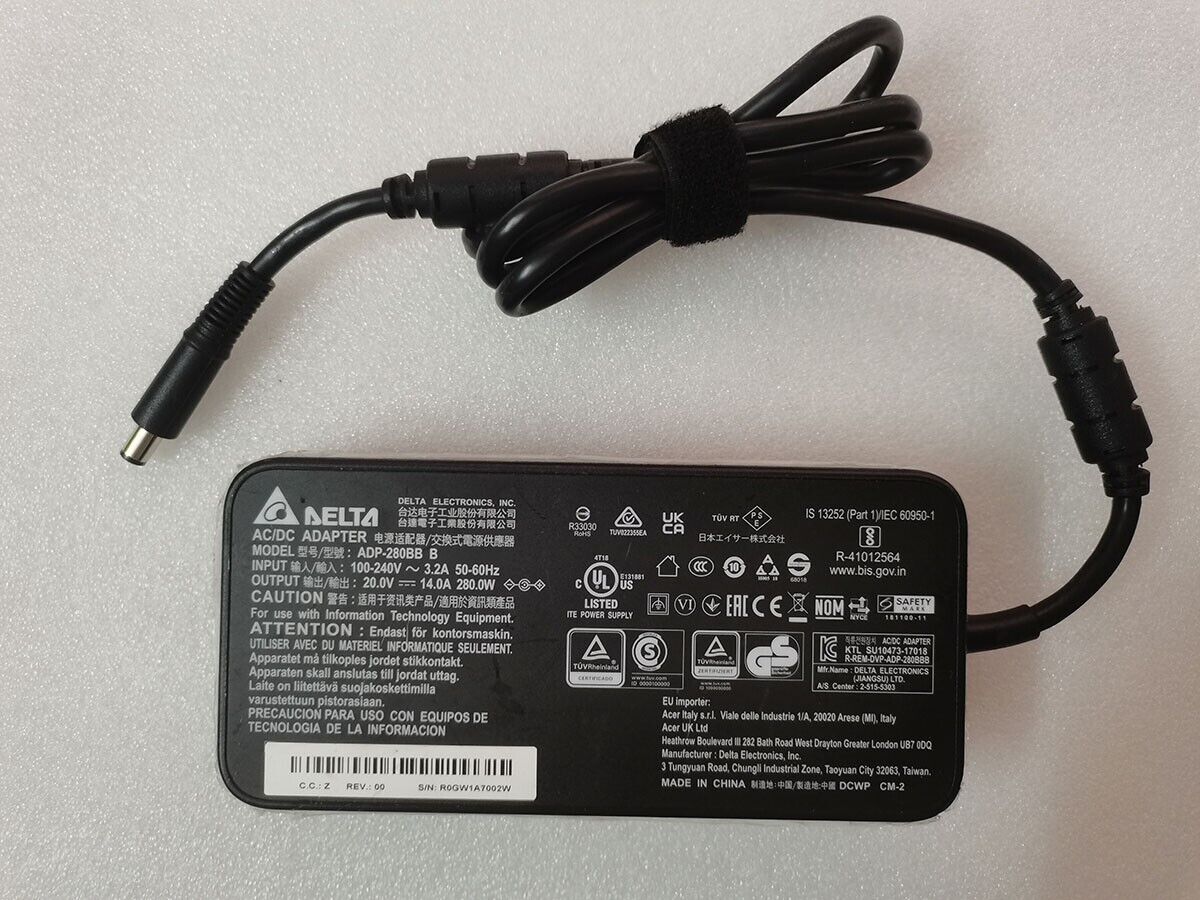 Original 280W Delta 20V 14A 7.4mm ADP-280BB B For Acer Predator X35 LED Monitor Compatible Brand For Acer Bundled Items Original 280W Delta 20V 14A 7.4mm ADP-280BB B For Acer Predator X35 LED Monitor Compatible Brand For Acer Bundled Items