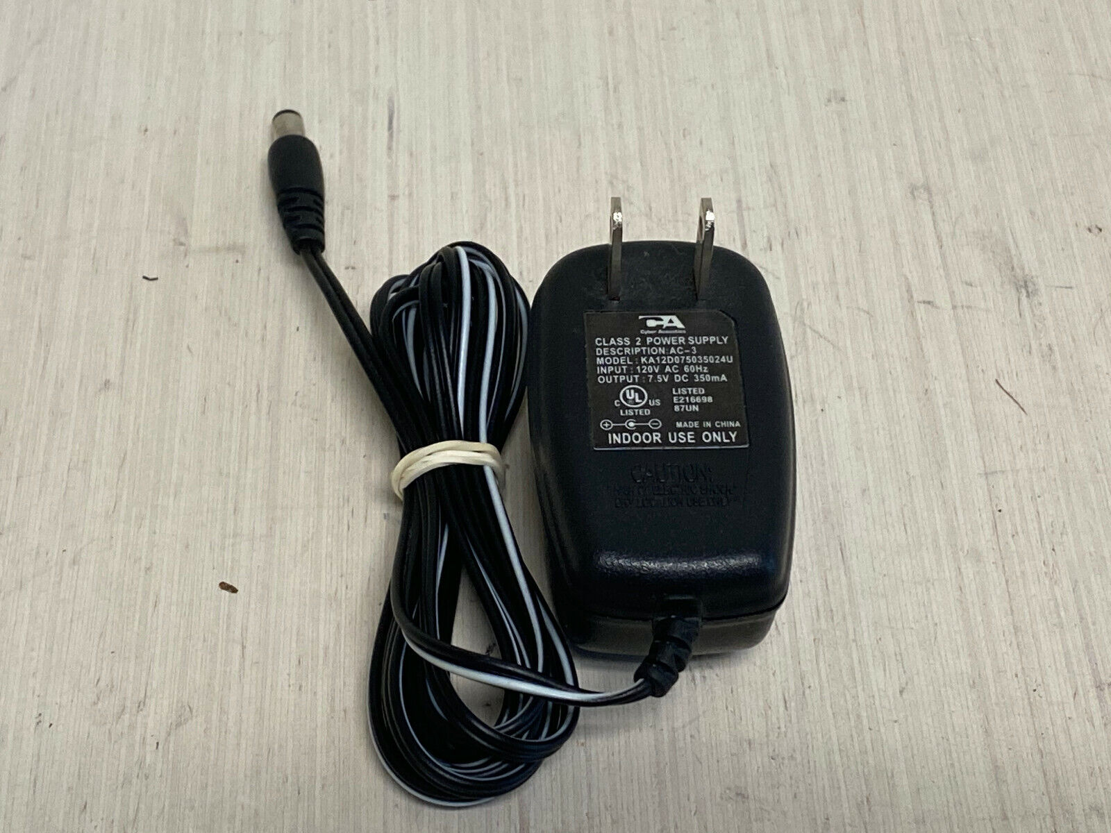 KK11: Cyber Acoustics KA12D075035024U Power Supply Type: Power Supply Features: Powered Brand: Cyber Acoustics C KK11: Cyber Acoustics KA12D075035024U Power Supply Type: Power Supply Features: Powered Brand: Cyber Acoustics C