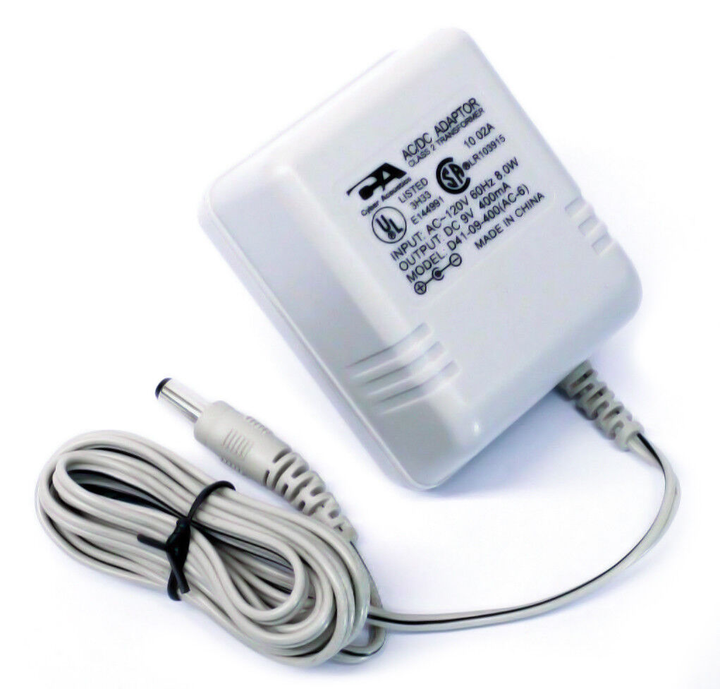 Original Cyber Acoustics D41-09-400 AC-6 AC Power Adapter Output 9V DC 400mA Brand: Cyber Acoustic Type: Adapter M Original Cyber Acoustics D41-09-400 AC-6 AC Power Adapter Output 9V DC 400mA Brand: Cyber Acoustic Type: Adapter M