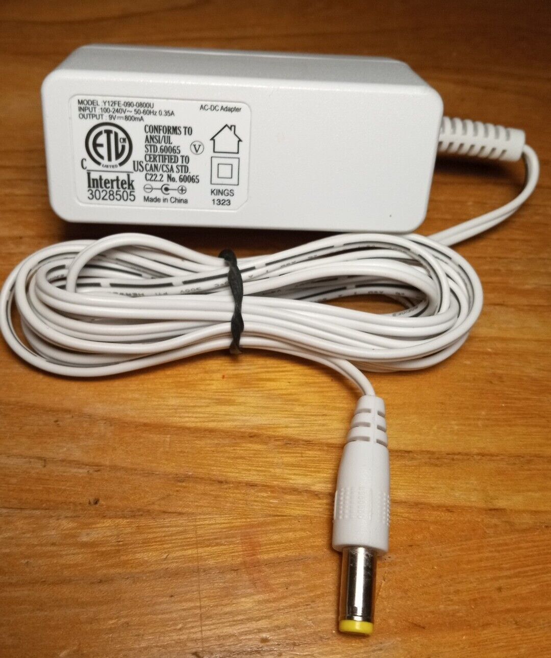 Intertek Y12FE-090-0800U AC/DC Power Adapter 9V 800mA (Tested) Brand: Intertek Type: AC/DC Adapter Connection Spli Intertek Y12FE-090-0800U AC/DC Power Adapter 9V 800mA (Tested) Brand: Intertek Type: AC/DC Adapter Connection Spli