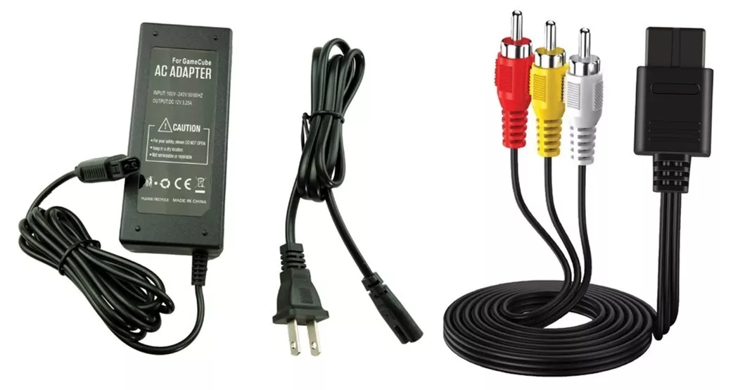 AC Power Supply Audio Video RCA Charger Cable Adapter For Nintendo GameCube Cube Platform Nintendo GameCube Model Ninte AC Power Supply Audio Video RCA Charger Cable Adapter For Nintendo GameCube Cube Platform Nintendo GameCube Model Ninte