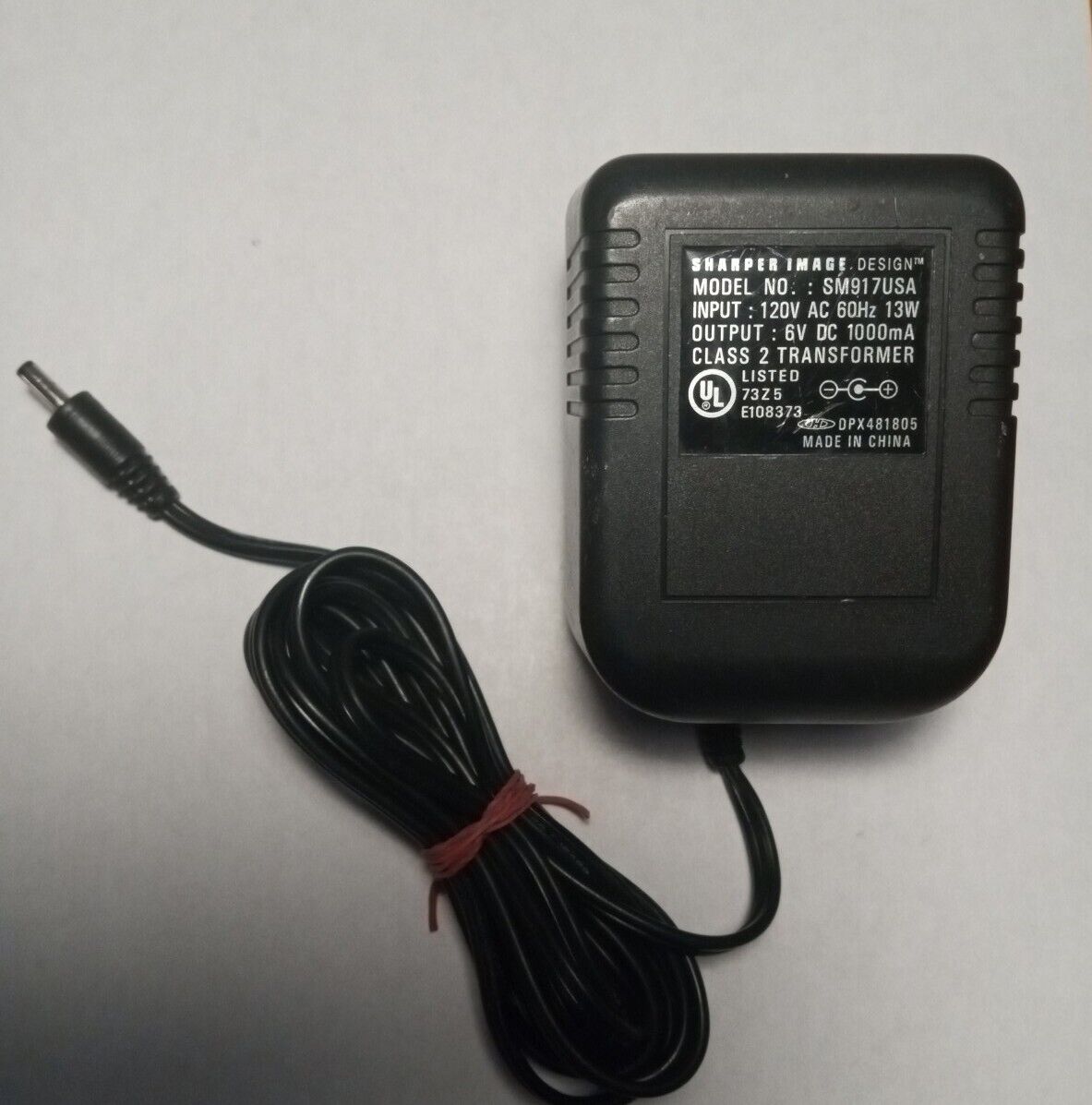Sharper Image SM917USA 6V DC 1000mA AC/DC Adapter (Tested) Compatible Brand: For Sharper Image Brand: Sharper Image Sharper Image SM917USA 6V DC 1000mA AC/DC Adapter (Tested) Compatible Brand: For Sharper Image Brand: Sharper Image