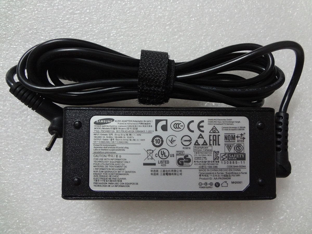 Genuine 12V 3.33A 40W For Samsung Chromebook 11.6" XE303c12-a01us OEM AC Adapter Bundled Items Power Cable Color Black Genuine 12V 3.33A 40W For Samsung Chromebook 11.6" XE303c12-a01us OEM AC Adapter Bundled Items Power Cable Color Black