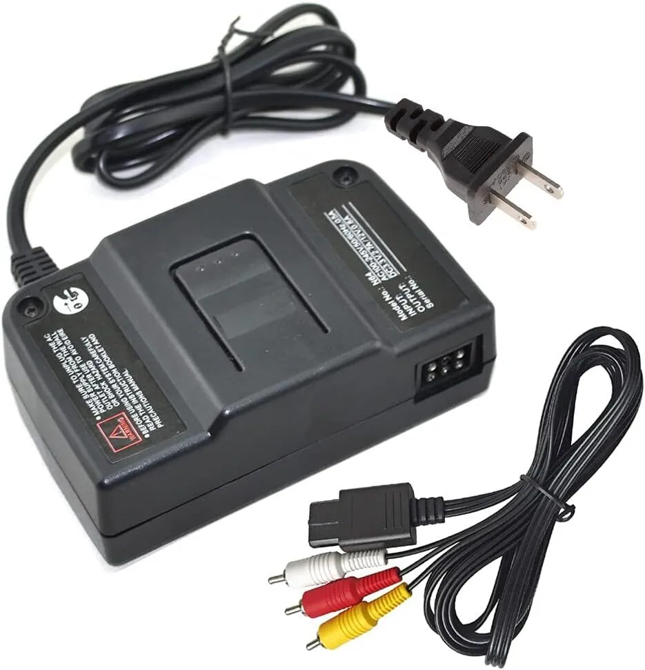 AC Adapter Power Supply &AV Cable Cord For Nintendo 64 N64 Bundle Lot Brand New Model Nintendo 64 Country/Region of Man AC Adapter Power Supply &AV Cable Cord For Nintendo 64 N64 Bundle Lot Brand New Model Nintendo 64 Country/Region of Man